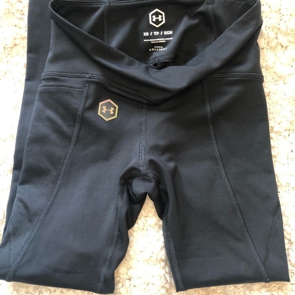 UNDER Armour Black High Waisted Celliant Leggings extra small - Picture 5 of 5